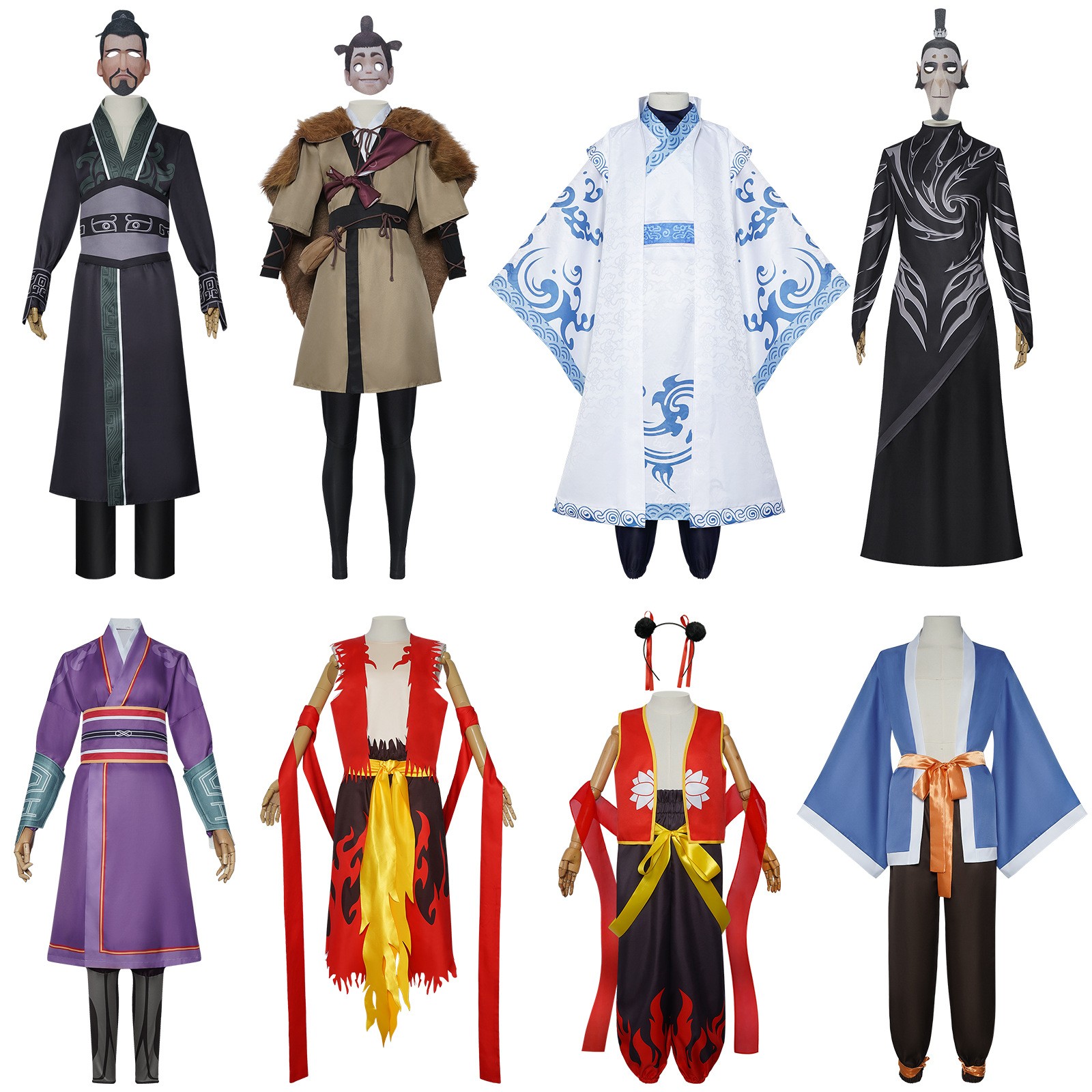 敖丙申公豹太乙真人儿童表演服装