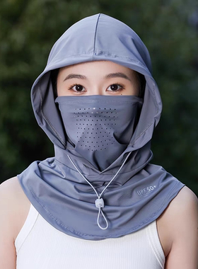 骑行防晒面罩女夏季全脸2025新款