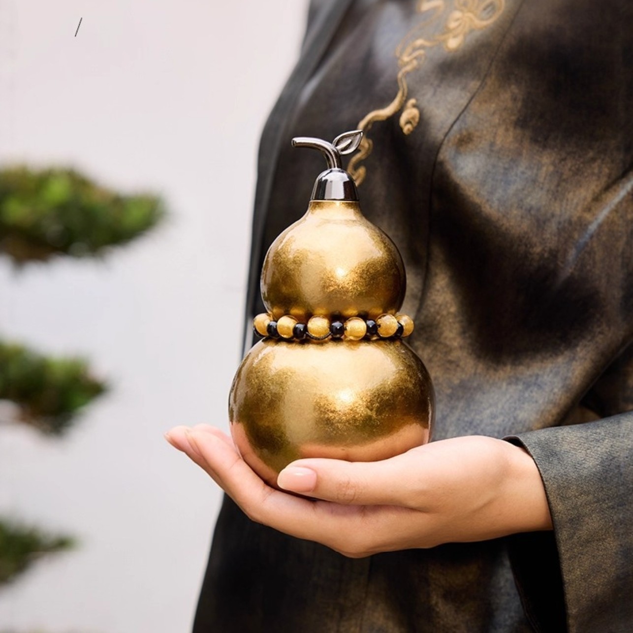 纯钛葫芦保温水杯吸管男女小巧高颜值礼品礼物便携水壶酒壶咖啡杯