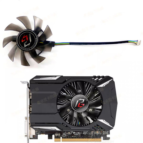 ASROCK华擎 RX550 560 幻影Phantom Gaming显卡散热风扇T128015SH
