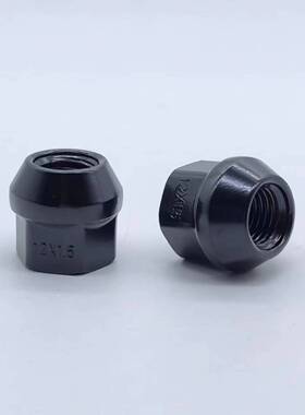 轮毂开孔螺母法兰螺帽19对边M12x1.5长21mm 镀铬/镀锌/电泳黑