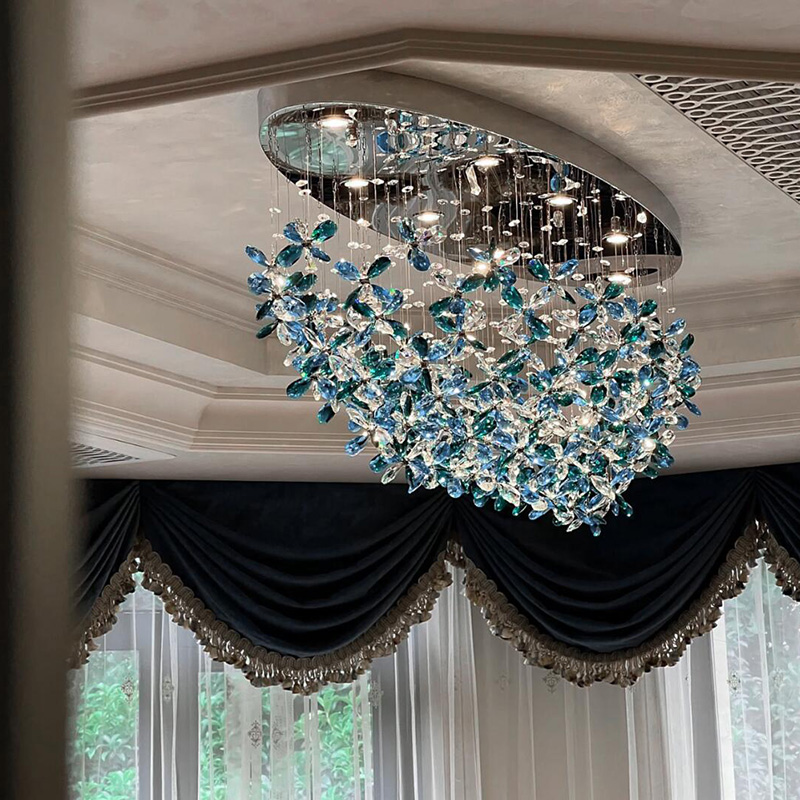吊灯客厅灯新款水晶吸顶灯别墅大厅主灯酒店大堂吊灯高级感艺术灯