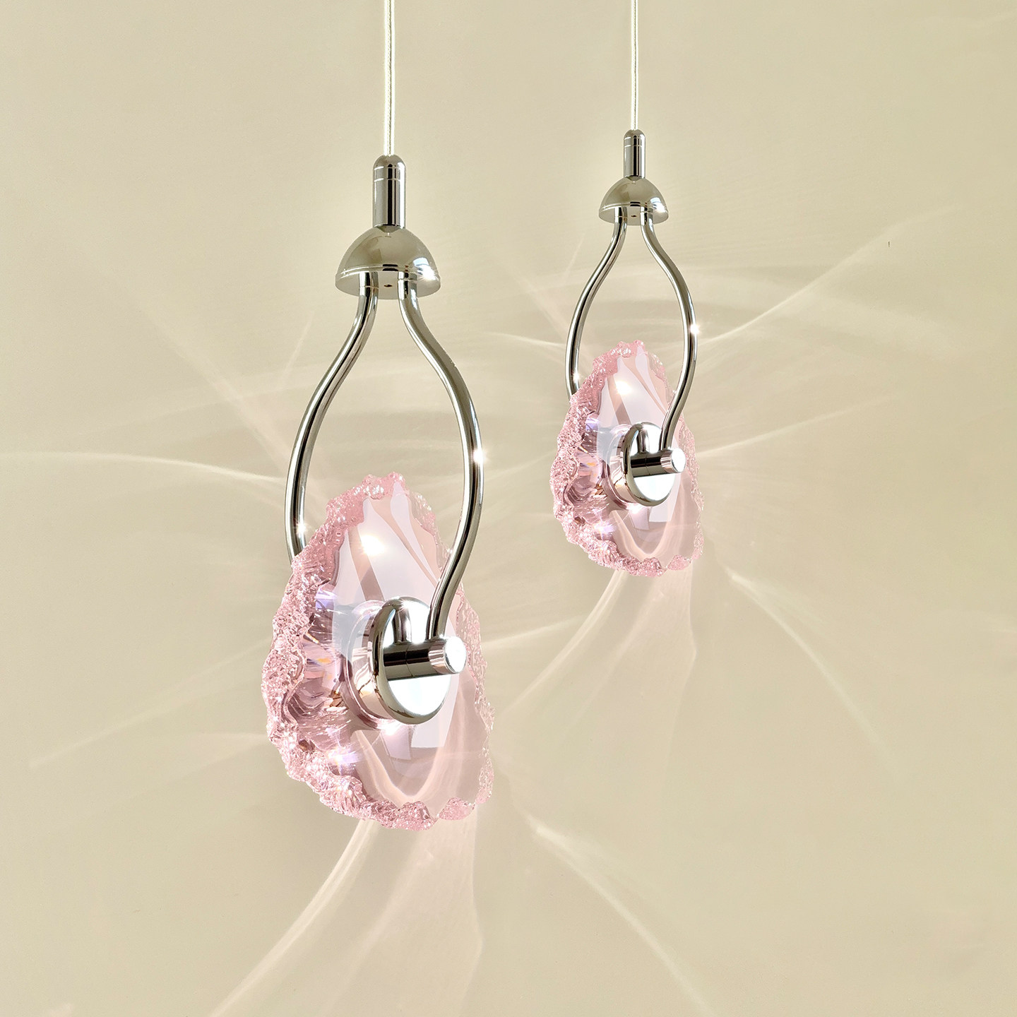 法式复古水晶小吊灯现代简约卧室床头灯粉色透明高级感百搭装饰灯,家装灯饰光源,床头/玄关/吧台/过道吊灯,淘宝优惠券,粉丝福利购,淘宝优惠卷