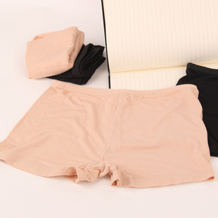 保险裤 青宿 平角打底短裤 女莫代尔薄款 裸色夏 舒适防走光安全裤