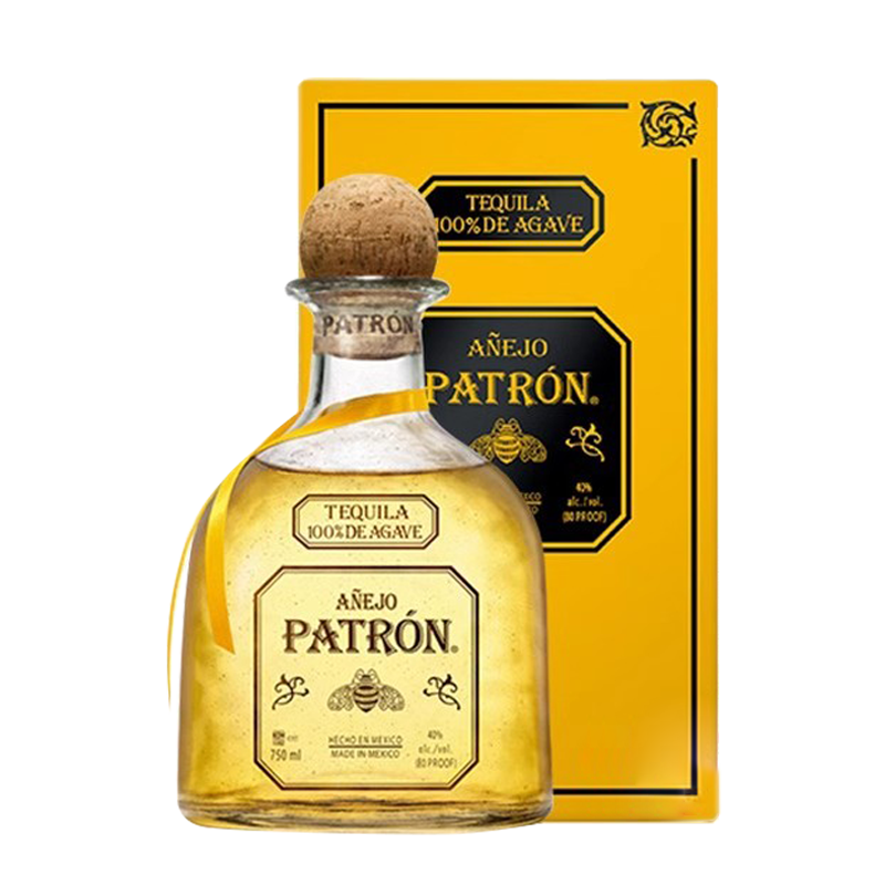 培恩陈酿金樽龙舌兰酒 PATRON TEQUILA ANEJO墨西哥原装进口洋酒