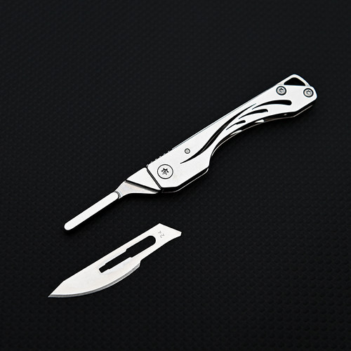 不锈钢刀折叠刀锋利刀片可更换