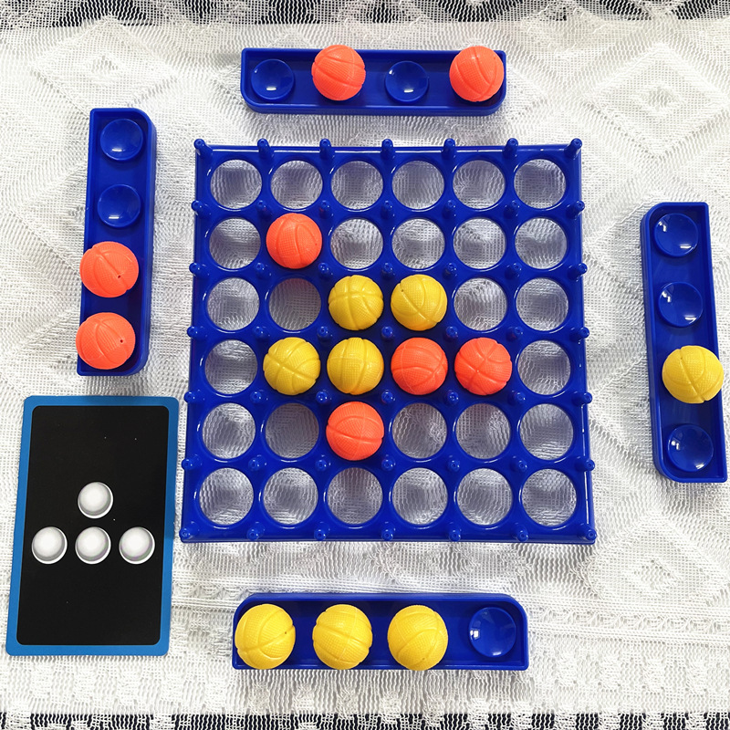 趣味弹跳球游戏儿童协调桌游对战抛球跳跳球多人聚会互动亲子玩具