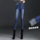 铅笔裤 女士春秋2025春秋加绒休闲高腰紧身大码 小脚牛仔裤 弹力修身