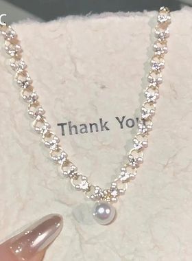 今年流行的珍珠项链双层