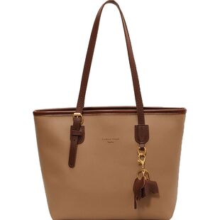 超好看单肩包时尚高级小众通勤包多隔层质感大容量托特包分层包包