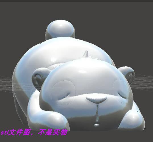 浣熊皖熊熊猫熊动物生肖宠物卡通三维立体圆雕stl文件3D打印模型