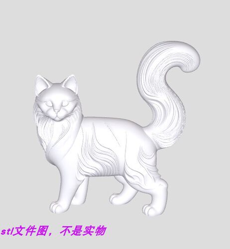 猫咪宠物艺术动物卡通三维立体stl文件图3D打印模型素材