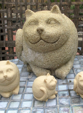 胖猫动物宠物卡通动画装饰三维立体stl文件雕刻3d打印模型素材