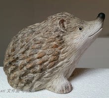 刺猬动物扫描图三维立体圆雕图stl文件图雕刻机3D打印模型素材