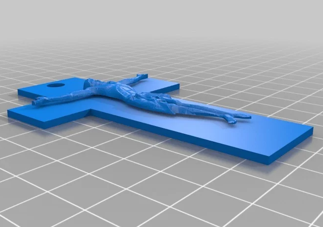 上帝十字架西方耶su人物圣父三维立体stl文件雕刻3D打印模型素材