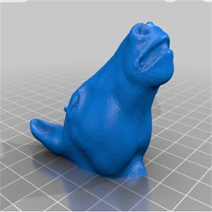 马头动物卡通动漫三维立体圆雕图纸stl文件雕刻机3D打印模型素材