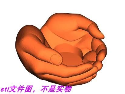 双手捧烟灰缸烛台花盆缸盆栽果盘三维立体stl文件雕刻3D打印
