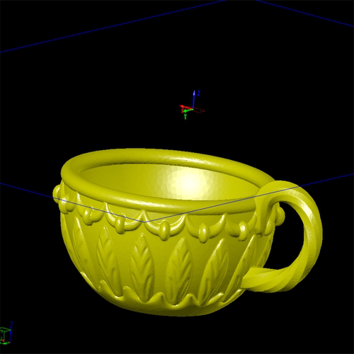 杯子牛奶杯餐具三维立体图圆雕图纸stl文件雕刻机3D打印模型素材