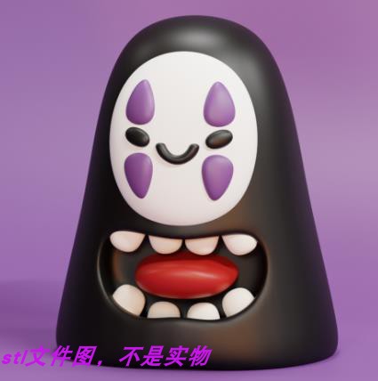 无脸男千与千寻动漫卡通手办三维立体圆雕stl文件3D打印模型素材