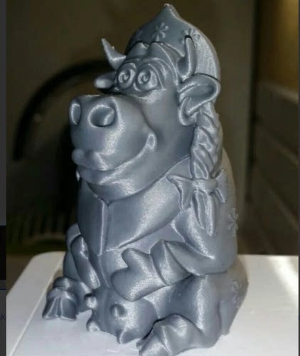 牛公主母牛女王奶牛生肖三维立体圆雕stl文件雕刻3D打印模型素材