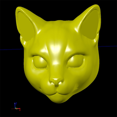猫宠物卡通动漫三维立体图圆雕图纸stl文件雕刻机3D打印模型素材
