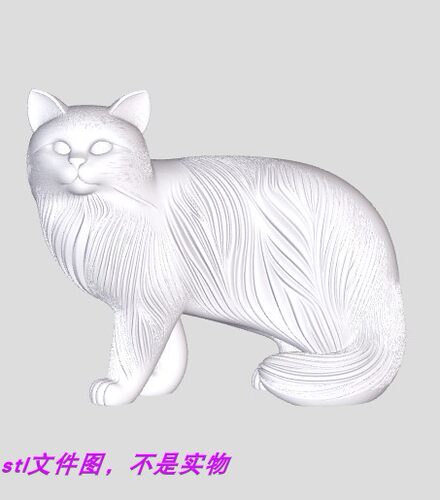 猫咪宠物艺术动物卡通三维立体stl文件图3D打印模型素材