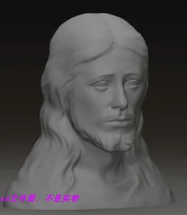 耶圣人圣父父亲上帝西方耶su人神父三维立体stl文件雕刻3D打印