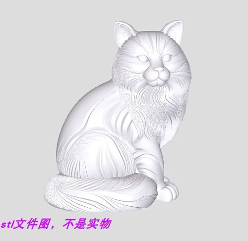 猫咪宠物艺术动物卡通三维立体stl文件图3D打印模型素材