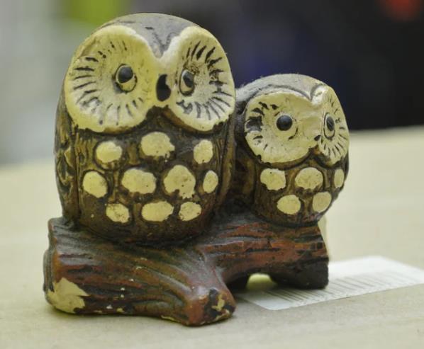 猫头鹰树桩动物鸟摆件三维立体圆雕stl文件雕刻3D打印模型素材