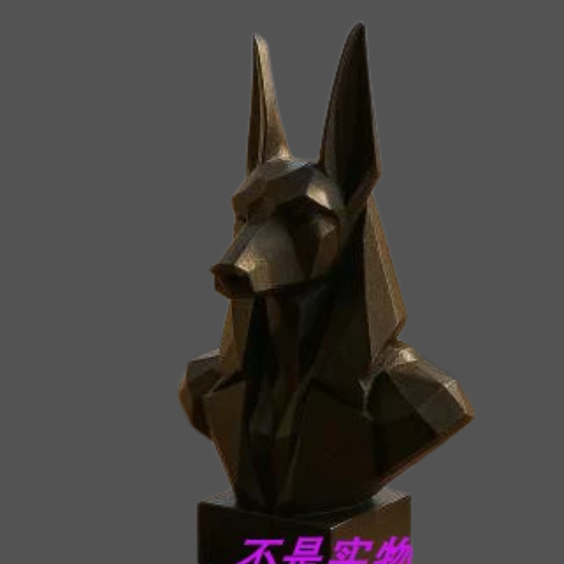 阿努比斯骷髅埃及头骨人物神话狼死神立体stl文件3D打印模型素材