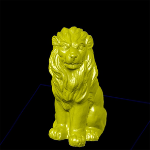狮子动物摆件卡通凶三维立体图圆雕图纸stl文件雕刻机3d打印模型