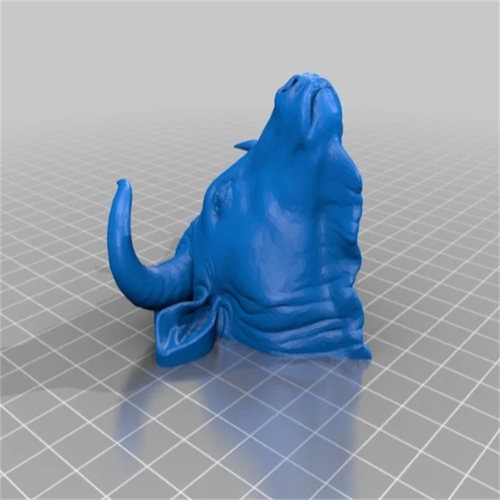 野牛头公动物卡通动漫三维立体图纸stl文件雕刻机3D打印模型素材