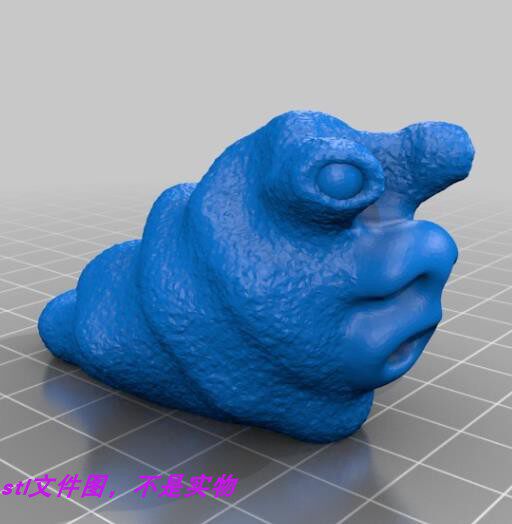 鼻涕虫昆虫毛毛虫动物装饰圆雕图三维立体stl文件雕刻3D模型素材