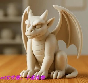 石像鬼恶魔手办摆件动物三维立体stl文件雕刻机3D打印模型素材