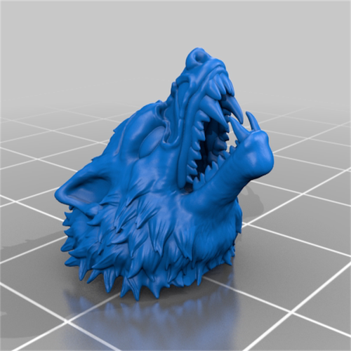 狼王动物摆装饰玩具手办建模三维立体stl文件雕刻3D打印模型素材