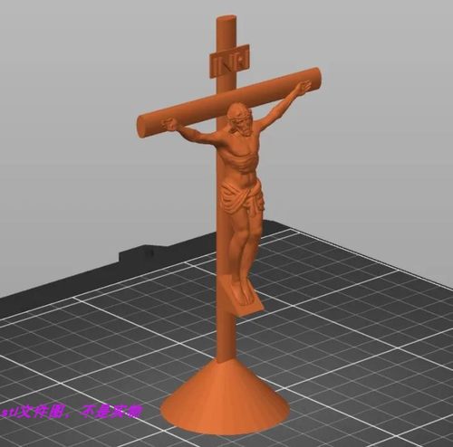 上帝耶圣人十字架西方人物圣三维立体stl文件雕刻3D打印模型素材