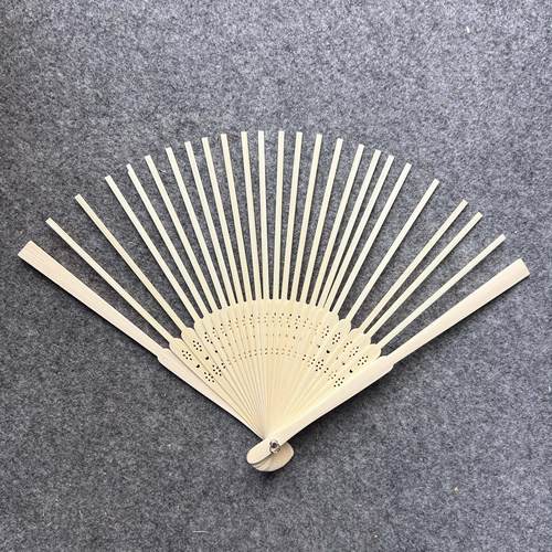 21cm 折扇扇骨 竹制 小扇子骨架 中国风 中式 diy做手工团建活动