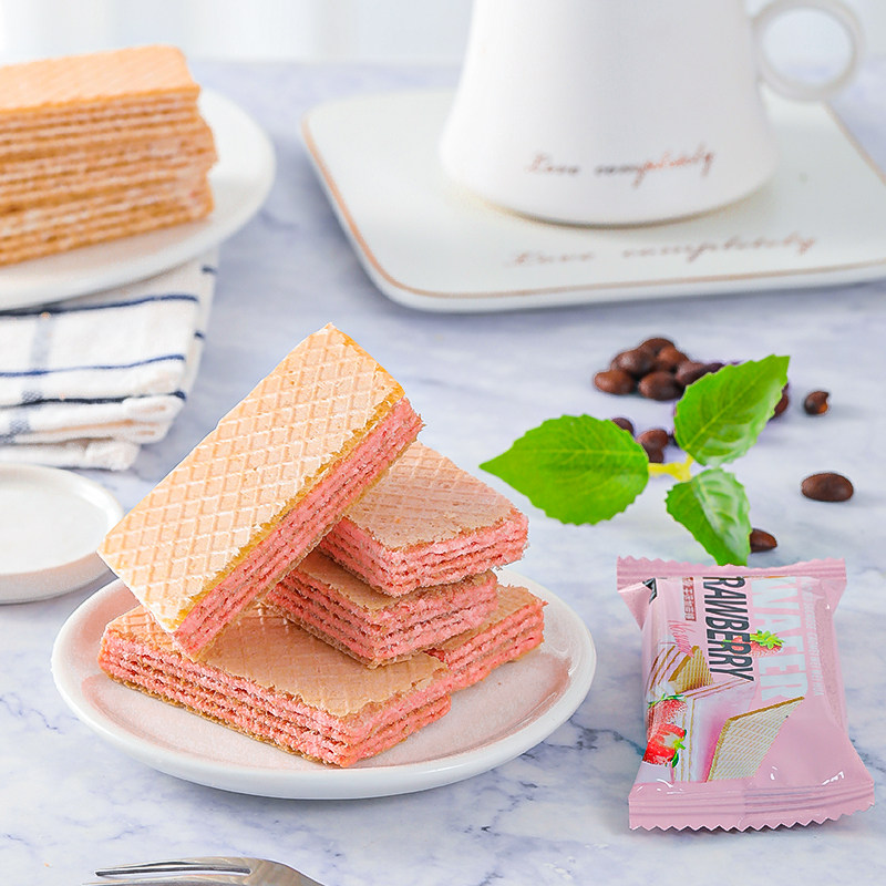 【无蔗糖】多口味夹心化饼干草莓味香草牛奶味椰子味代餐饱腹零食