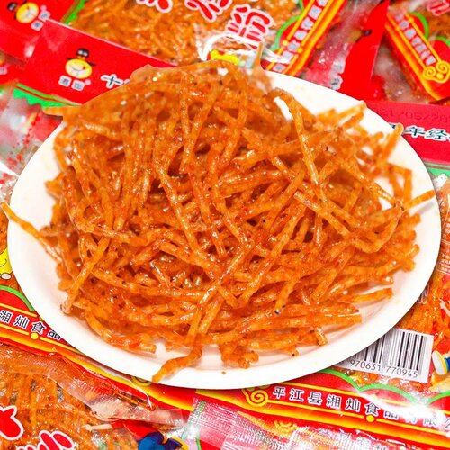 鸡汁炒粉味零食童年怀旧麻辣丝丝辣条5毛钱辣丝校园890后怀旧辣条