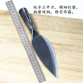 阳江六顺手工锻打弹簧钢宰羊刀屠宰刀分割刀小尖刀剔骨刀家用剖鱼