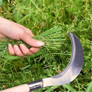 小镰刀割草刀割草镰刀农具除草镰刀铬钢小柴刀森林防火刀农用镰刀