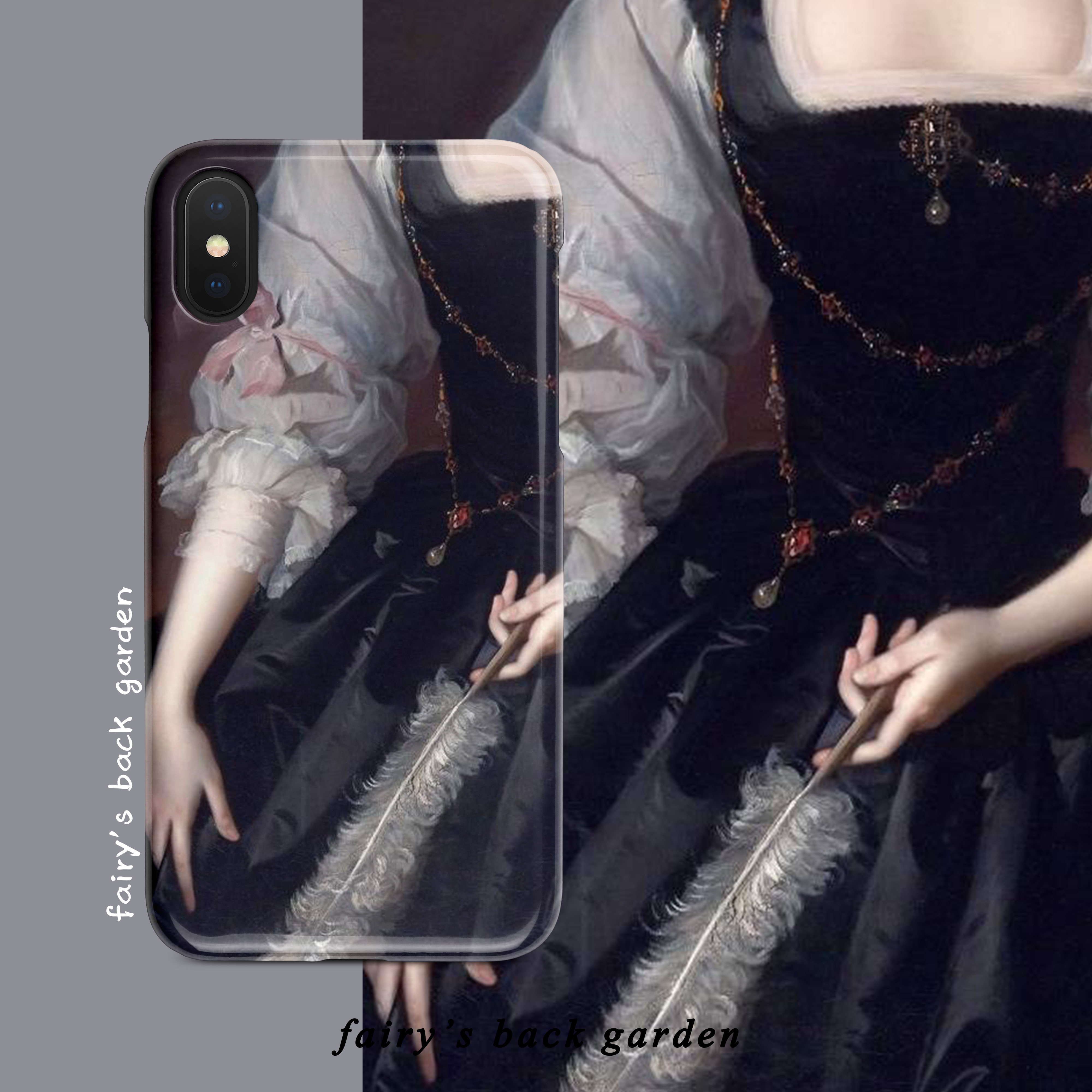 欧美原创油画少女Lolita手机壳适用于苹果安卓流行型号均可