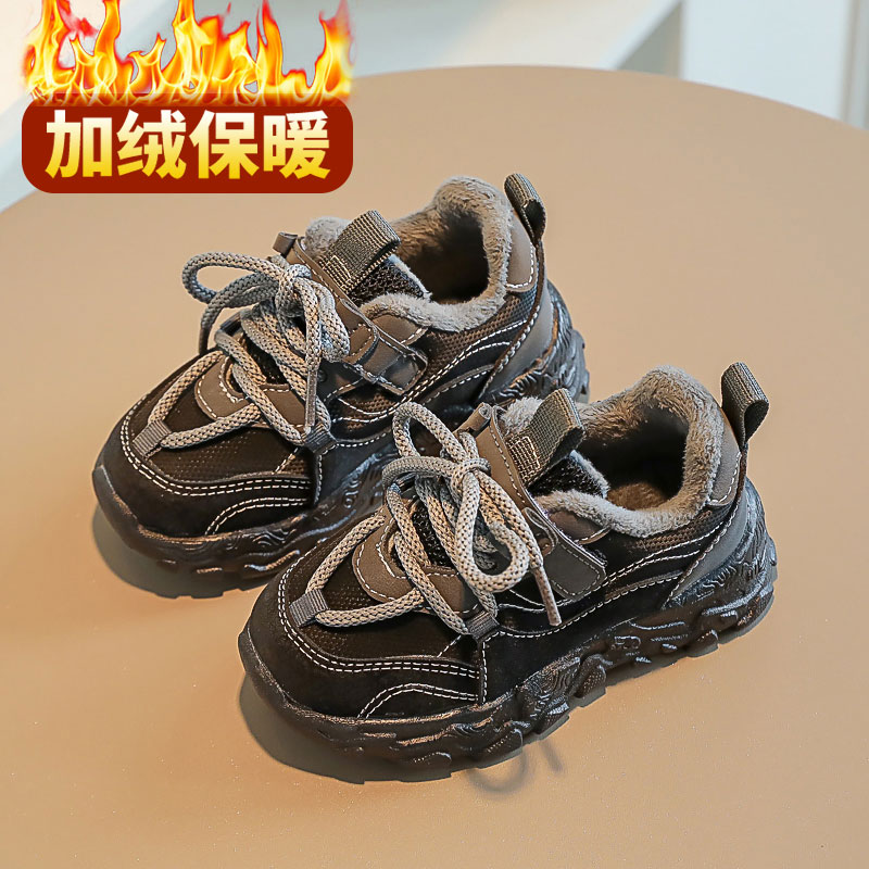 二棉鞋儿童运动鞋加绒中大童鞋