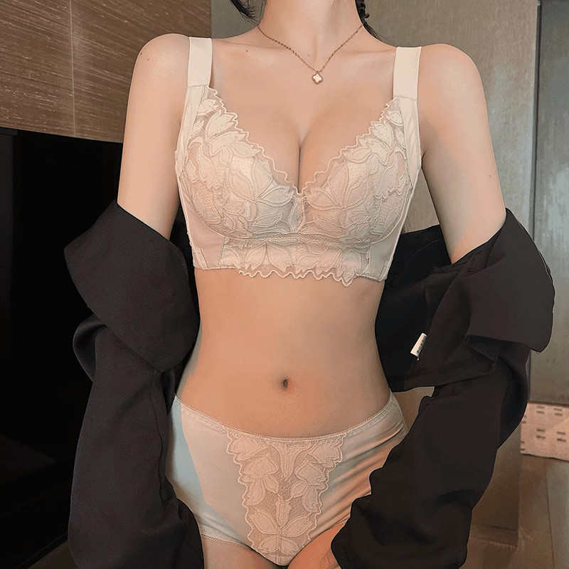 西施尔红色内衣内裤文胸套装女结婚本命年小胸聚拢2025年新款胸罩