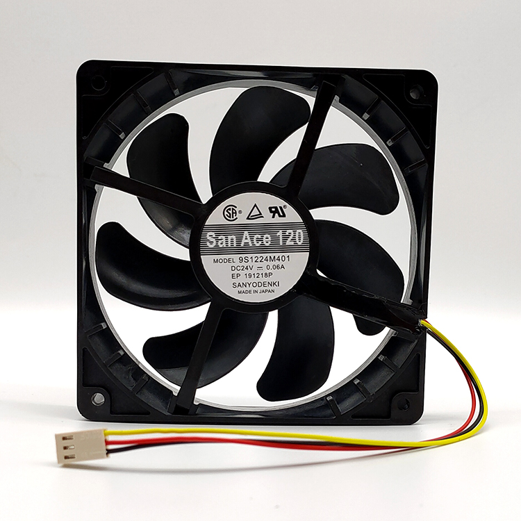 SanACE120 24V0.06A 12025 9S1224M401 3线检测静音散热风扇