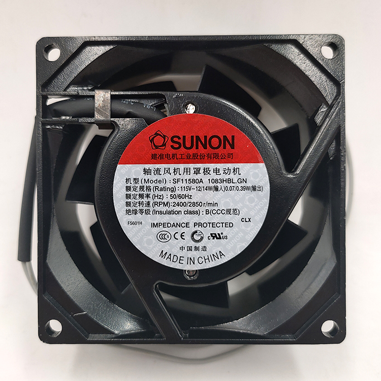 115V0.12A 8038 SF11580A 1083HBL 8厘米轴流散热风扇