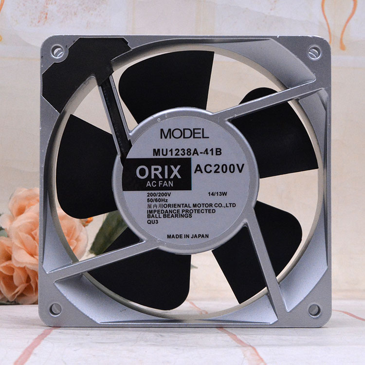 ORIX东方 AC200V 14w/13w MU1238A-41B 12038 12厘米 变频器风扇