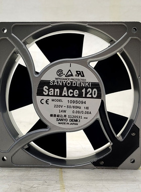 全新 / 109S094 9225 220V 0.09/0.08A 14W散热风扇