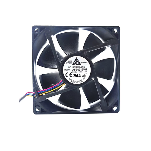 AFB0912VH  9025 12V 0.6A 9CM双滚珠大风量机箱散热风扇4针