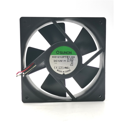 KD1212PTB1-6A  12025 12V 3.7W 3线 机箱静音散热风扇